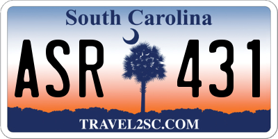SC license plate ASR431