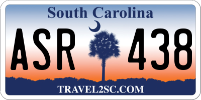 SC license plate ASR438