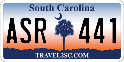 SC license plate ASR441