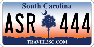 SC license plate ASR444