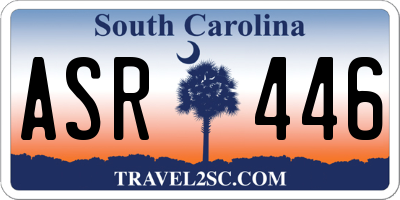 SC license plate ASR446