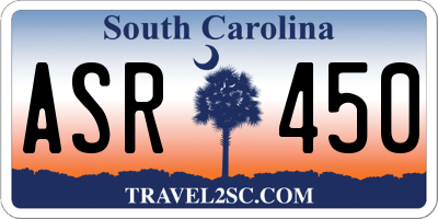 SC license plate ASR450