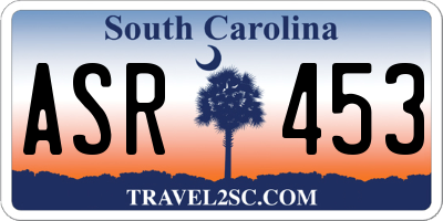 SC license plate ASR453