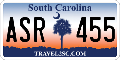 SC license plate ASR455