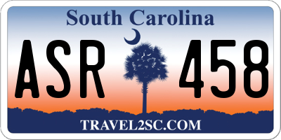 SC license plate ASR458