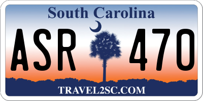 SC license plate ASR470