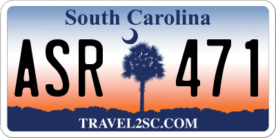 SC license plate ASR471