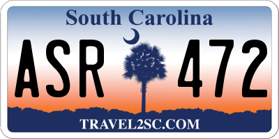 SC license plate ASR472