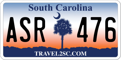 SC license plate ASR476