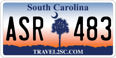 SC license plate ASR483