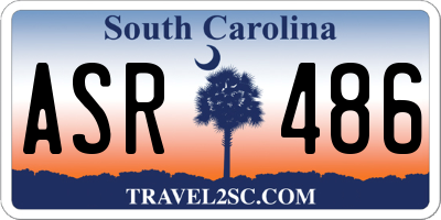 SC license plate ASR486