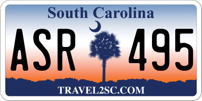 SC license plate ASR495