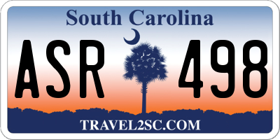 SC license plate ASR498