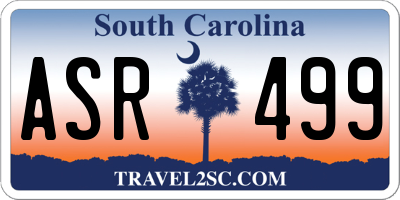 SC license plate ASR499