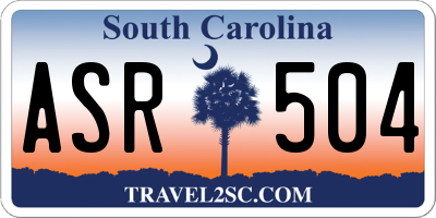 SC license plate ASR504
