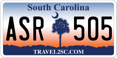 SC license plate ASR505