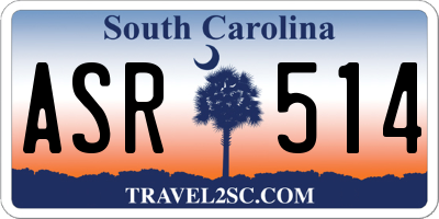 SC license plate ASR514