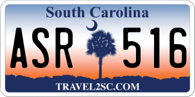 SC license plate ASR516