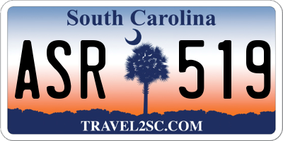 SC license plate ASR519