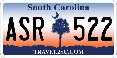 SC license plate ASR522