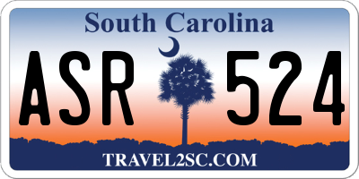 SC license plate ASR524