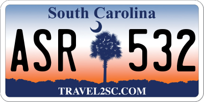 SC license plate ASR532