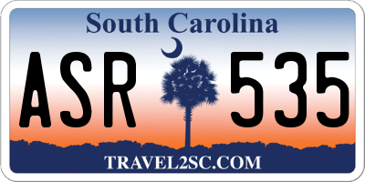 SC license plate ASR535