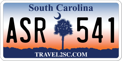SC license plate ASR541