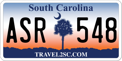 SC license plate ASR548