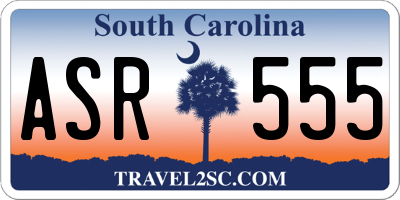SC license plate ASR555