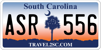 SC license plate ASR556