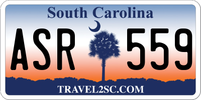 SC license plate ASR559