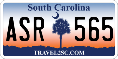 SC license plate ASR565