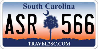 SC license plate ASR566