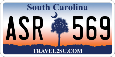 SC license plate ASR569