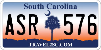 SC license plate ASR576