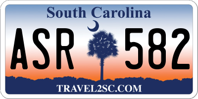 SC license plate ASR582