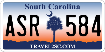 SC license plate ASR584