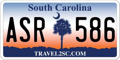 SC license plate ASR586