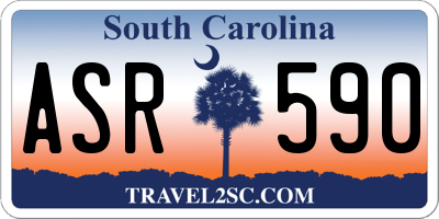 SC license plate ASR590