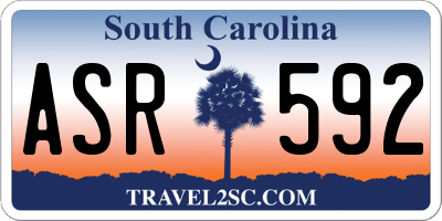 SC license plate ASR592