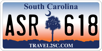SC license plate ASR618