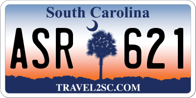SC license plate ASR621