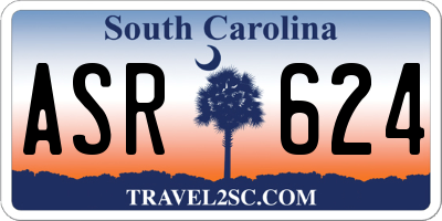 SC license plate ASR624