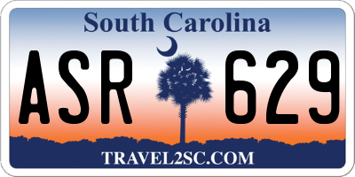SC license plate ASR629