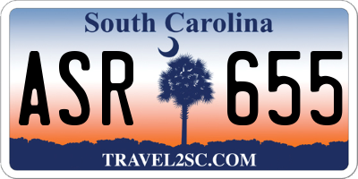 SC license plate ASR655