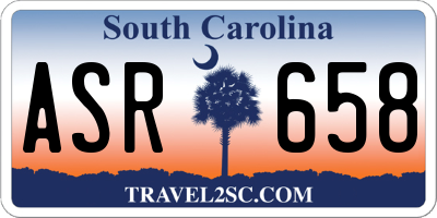 SC license plate ASR658