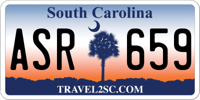 SC license plate ASR659