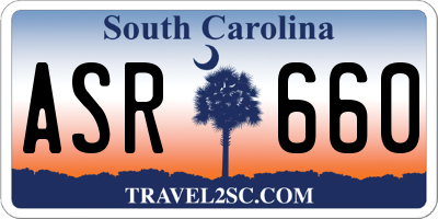SC license plate ASR660