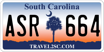 SC license plate ASR664